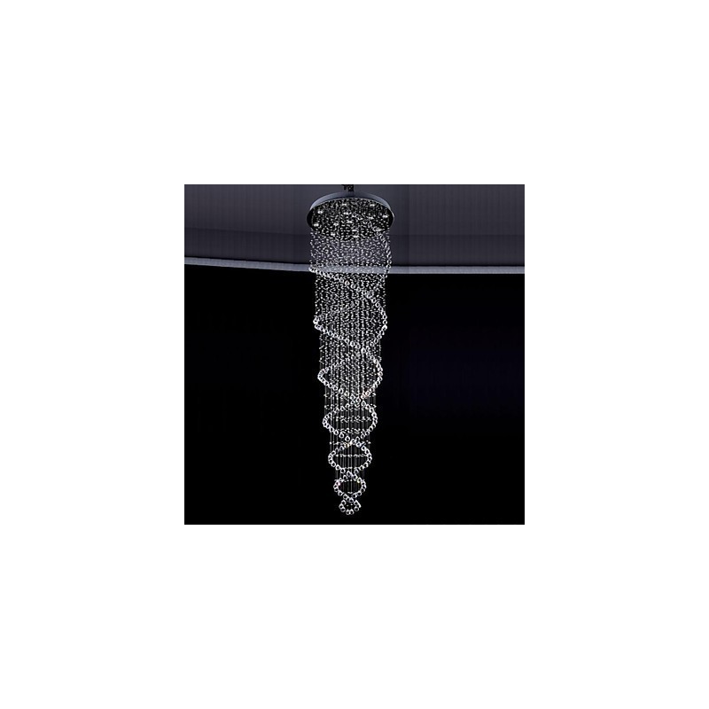 Moderne zeitgenössische traditionelle klassische rustikale Lodge Vintage Country Island Kristall galvanisierte Metall Pendelleuchte