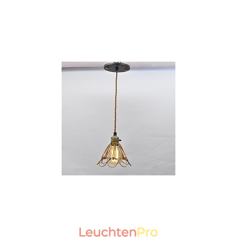 Amerikanischen land Vintage einzigen kopf lotus Eisen Kronleuchter