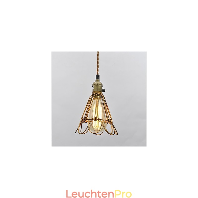 Amerikanischen land Vintage einzigen kopf lotus Eisen Kronleuchter