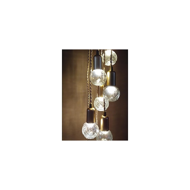 Traditionelle klassische rustikale Lodge Vintage Retro Laterne Trommel Country Globe Mini Stil Malerei Glas Pendelleuchte