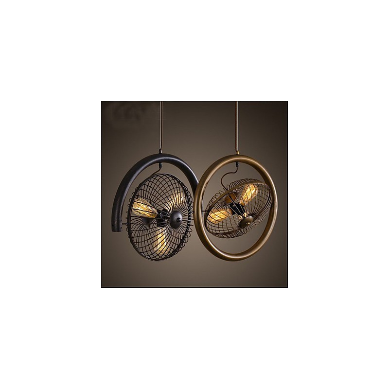 Retro Industrielle Windlampe Ventilator Pendelleuchte im amerikanischen Stil