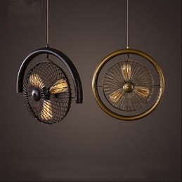 Retro Industrielle Windlampe Ventilator Pendelleuchte im amerikanischen Stil