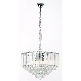 Moderner Kronleuchter im Acrylkristall-Stil mit 5 Lichtern