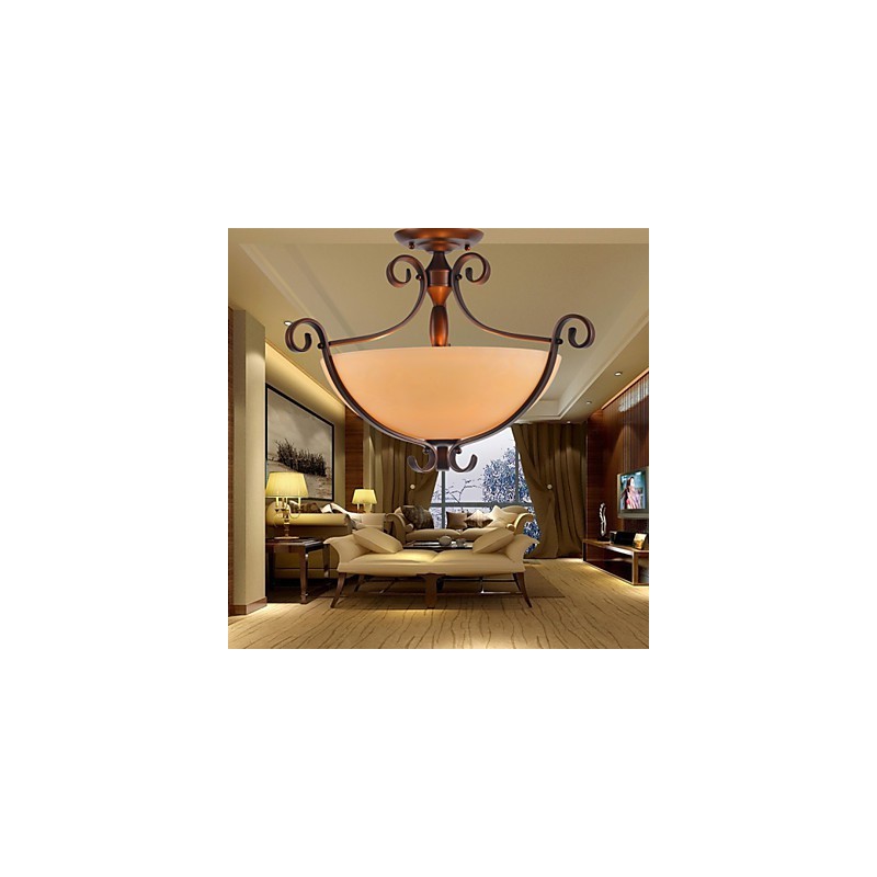 Rustikale Lodge Vintage Mini-Stil Malerei Metall Pendelleuchte