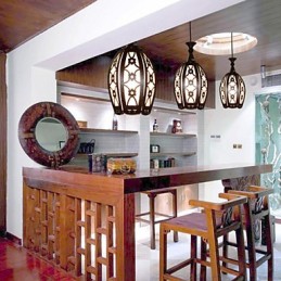 Moderne und vertraglich kreative Holz Esszimmer Pendelleuchte Lampe Licht