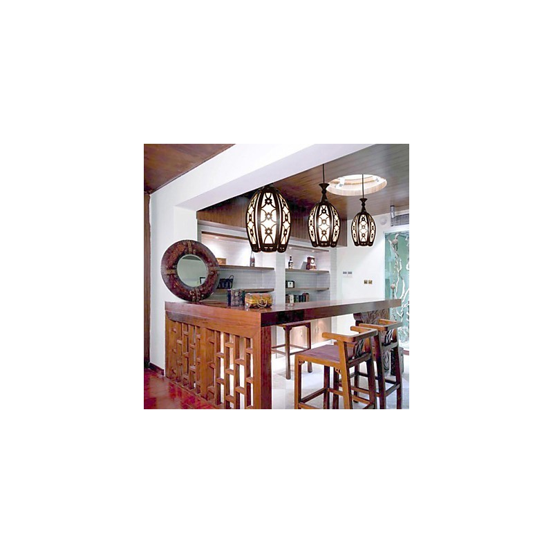 Moderne und vertraglich kreative Holz Esszimmer Pendelleuchte Lampe Licht