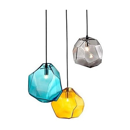 Kreative Eiskristallglas Diamant Anhänger Chromatische Droplight Lampe Licht Kreative Eiskristallglas Diamant Anhänger Chromatische Droplight Lampe Licht