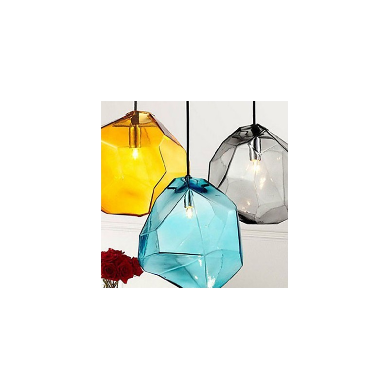 Kreative Eiskristallglas Diamant Anhänger Chromatische Droplight Lampe Licht