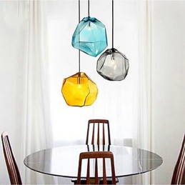 Kreative Eiskristallglas Diamant Anhänger Chromatische Droplight Lampe Licht