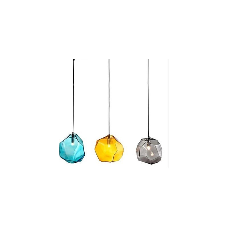 Kreative Eiskristallglas Diamant Anhänger Chromatische Droplight Lampe Licht