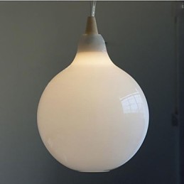 Milchweiße Glasflasche Pendelleuchte Natural Curve