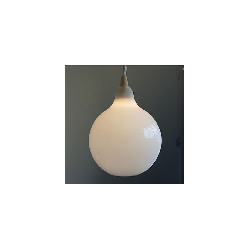 Milchweiße Glasflasche Pendelleuchte Natural Curve