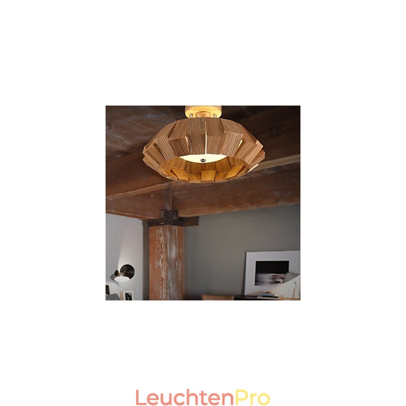Moderne zeitgenössische Country Mini-Stil andere Holz Bambus Pendelleuchte