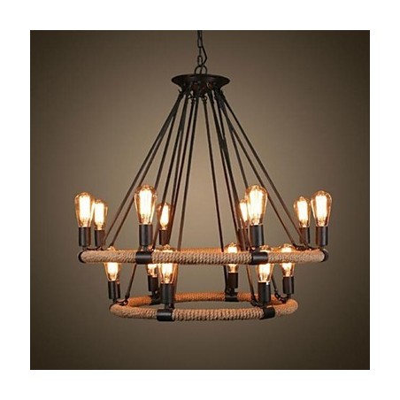 Traditionelle klassische rustikale Lodge Vintage Retro Country Malerei Metall Pendelleuchte Traditionelle klassische rustikale Lodge Vintage Retro Country Malerei Metall Pendelleuchte