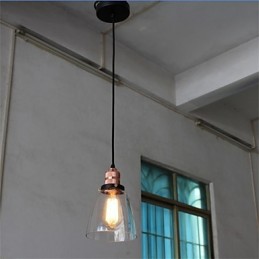 Minimalistischer einzigartiger Retro-Glas-Kronleuchter