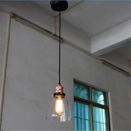 Minimalistischer einzigartiger Retro-Glas-Kronleuchter