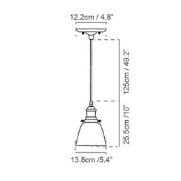 Pendelleuchten Traditionell Klassisch Vintage Retro Metall