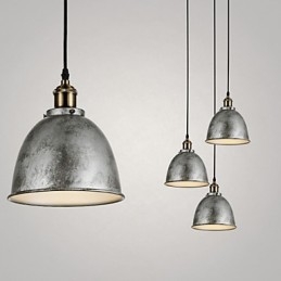 1 Lichter Pendelleuchten Antik Vintage Stil Industrie Stil Eisen Metalle Drop Light
