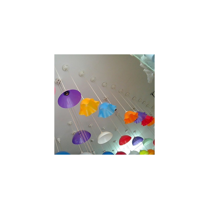 Einkopf-Acryllinie Transparente Kamin-Droplight-Supermarktlampe