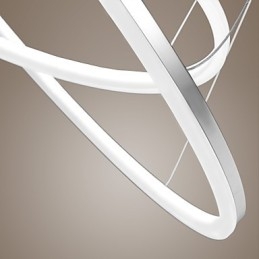 Modernes Design Pendelleuchte 4Hochwertige Acryl Doppelring Fit
