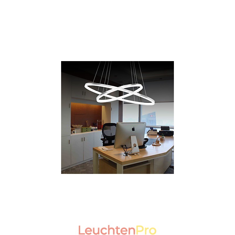 Modernes Design Pendelleuchte 4Hochwertige Acryl Doppelring Fit