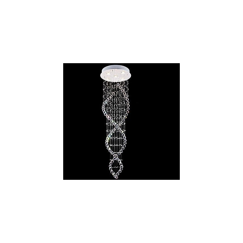 Moderne zeitgenössische traditionelle klassische rustikale Lodge Vintage Country Island Kristall galvanisierte Metall Pendelleuchte