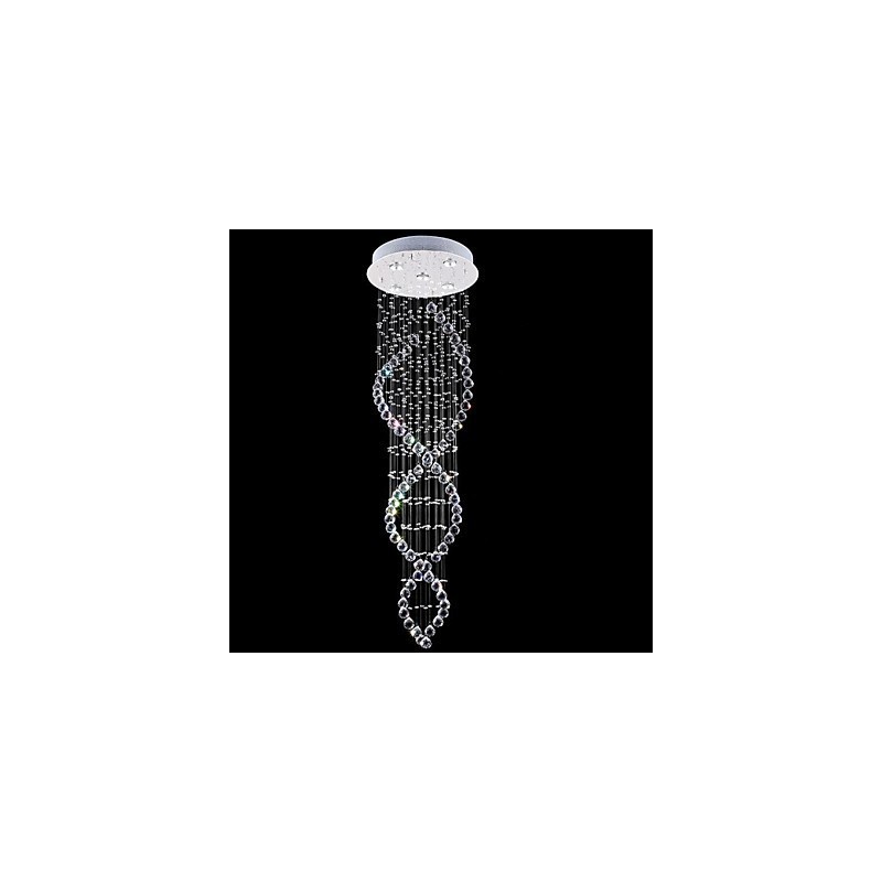 Moderne zeitgenössische traditionelle klassische rustikale Lodge Vintage Country Island Kristall galvanisierte Metall Pendelleuchte