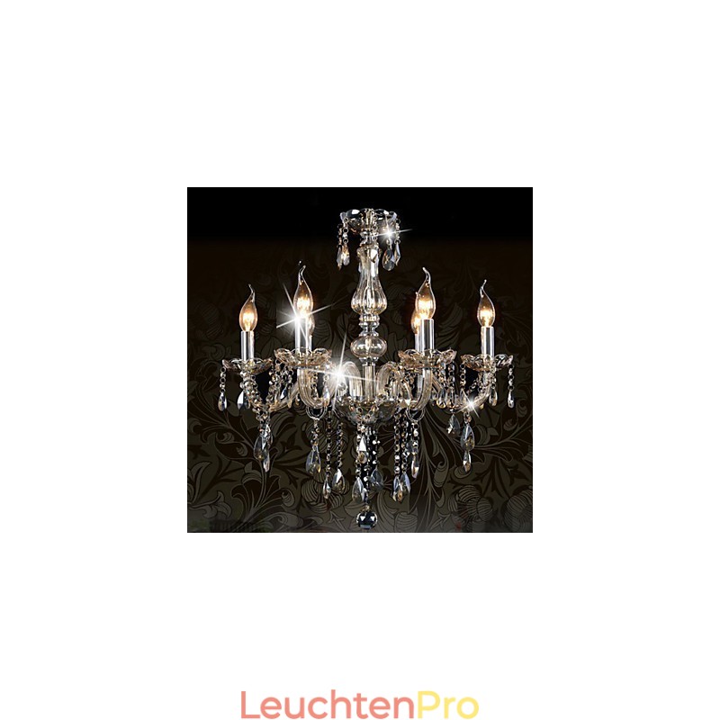 6 Lichter Luxus Kristall Kronleuchter Cognac Farbe K9 Kristall Kronleuchter