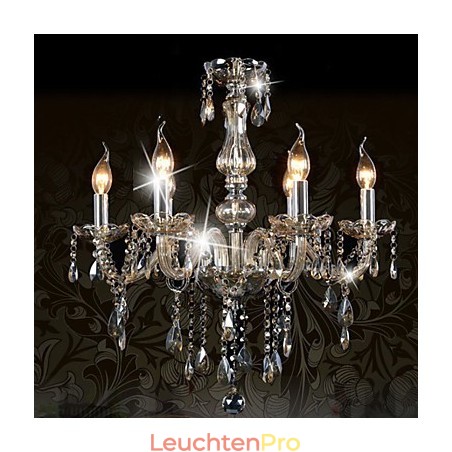 6 Lichter Luxus Kristall Kronleuchter Cognac Farbe K9 Kristall Kronleuchter 6 Lichter Luxus Kristall Kronleuchter Cognac Farbe K9 Kristall Kronleuchter