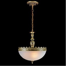 Traditionelle klassische Vintage-Retro-Pendelleuchte aus Bronzemetall