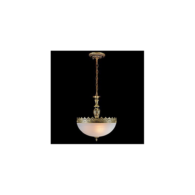 Traditionelle klassische Vintage-Retro-Pendelleuchte aus Bronzemetall