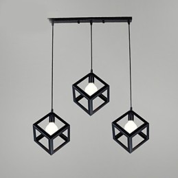 Pendelleuchte aus Metall im Mini-Retro-Stil mit Malerei