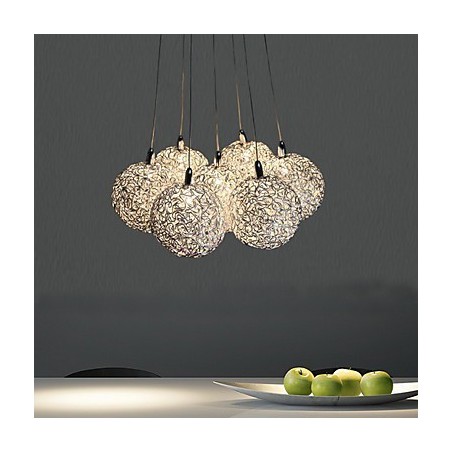 Moderne Pendelleuchte aus galvanisiertem Metall im Mini-Stil Moderne Pendelleuchte aus galvanisiertem Metall im Mini-Stil