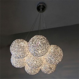 Moderne Pendelleuchte aus galvanisiertem Metall im Mini-Stil