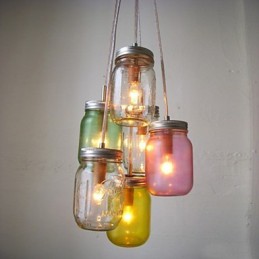 Kreative Wishing Bottle Glas süße Kinder drei Droplight Lampe
