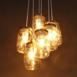 Kreative Wishing Bottle Glas süße Kinder drei Droplight Lampe