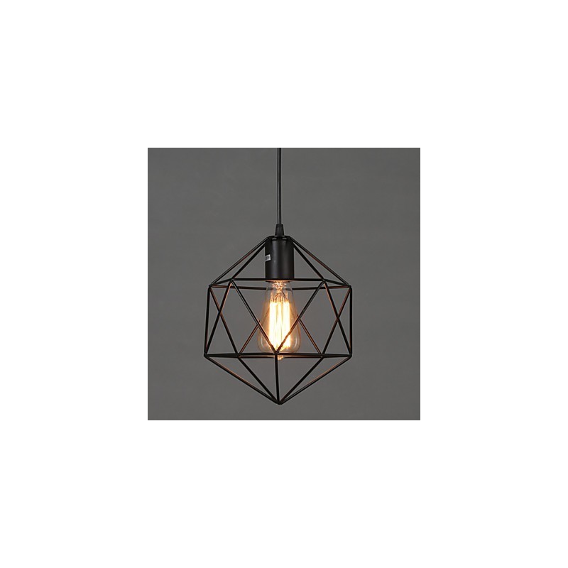 Geometrische Linie Diamant Schmiedeeisen Kronleuchter Pendelleuchte Modern Contemporary