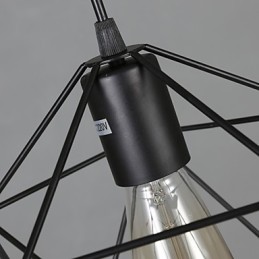 Geometrische Linie Diamant Schmiedeeisen Kronleuchter Pendelleuchte Modern Contemporary