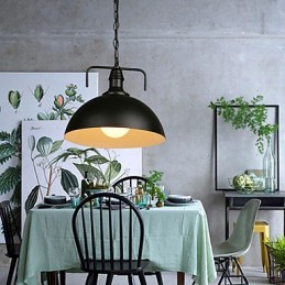 Nordic American Country Industrial Semicircle Fashion Schmiedeeisen Single Head Droplight