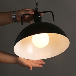 Nordic American Country Industrial Semicircle Fashion Schmiedeeisen Single Head Droplight