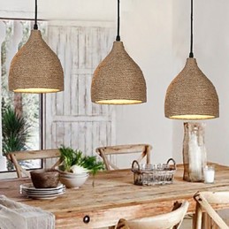 Country Lofts stellt alte Wege wieder her, Hanfseil-Einzelkopf-Droplight-Lampe