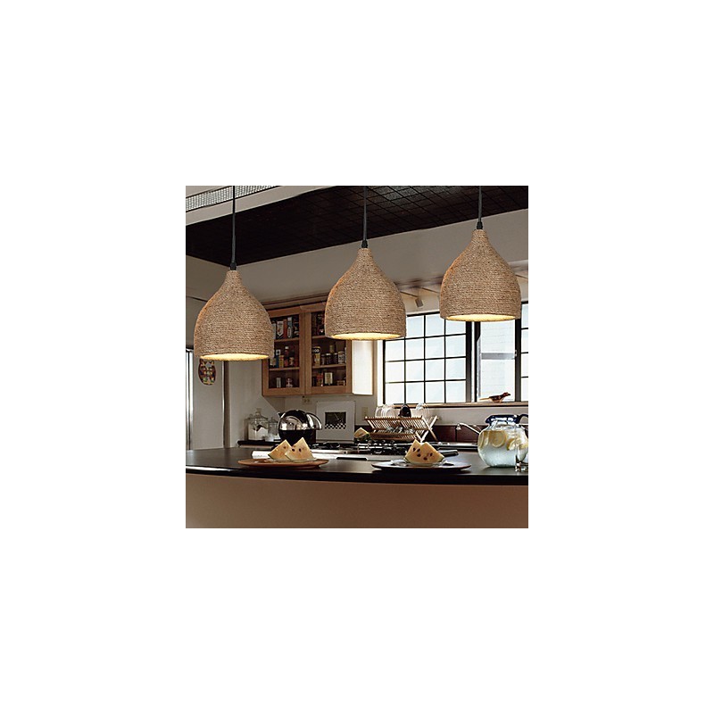 Country Lofts stellt alte Wege wieder her, Hanfseil-Einzelkopf-Droplight-Lampe