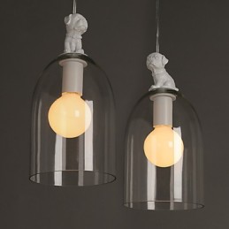 Die Cartoon-Hund-Hängelampe Taipei Rural Glass Individuality Creative Small Droplight Lamp