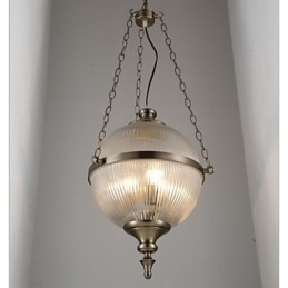 Eisen Bronze Kronleuchter Lampe Glas