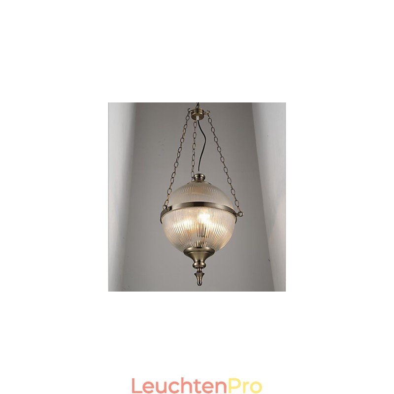 Eisen Bronze Kronleuchter Lampe Glas