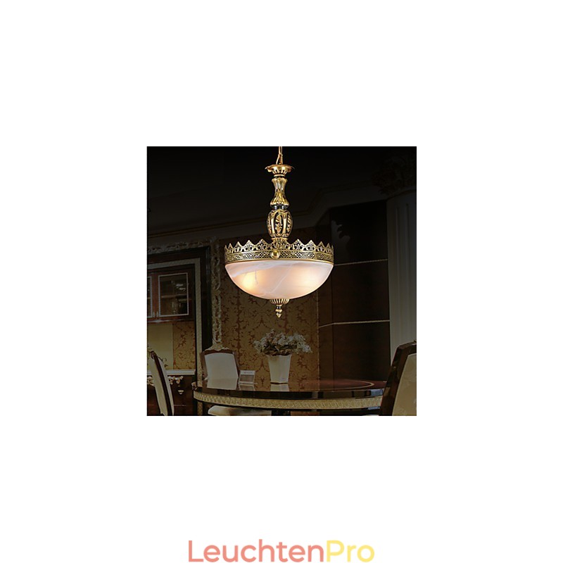Traditionelle klassische Vintage-Retro-Pendelleuchte aus Bronzemetall