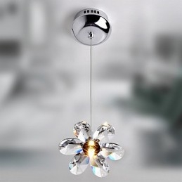 Moderne, zeitgenössische Pendelleuchte im Mini-Stil aus galvanisiertem Kristall