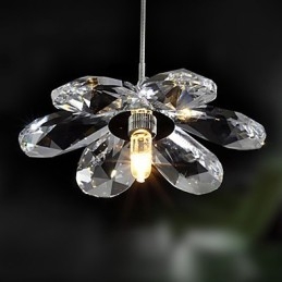 Moderne, zeitgenössische Pendelleuchte im Mini-Stil aus galvanisiertem Kristall