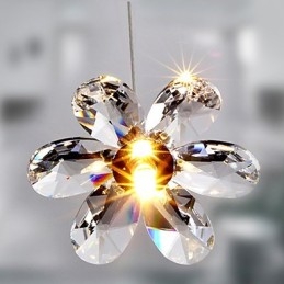 Moderne, zeitgenössische Pendelleuchte im Mini-Stil aus galvanisiertem Kristall