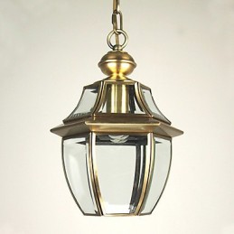 Traditionelle klassische Laterne im Mini-Stil, galvanisierte Pendelleuchte